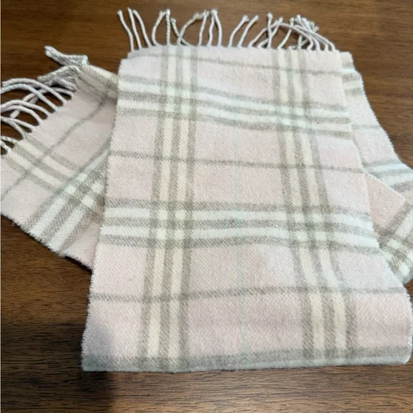 Burberry Pink Plaid Women's Scarf - Picture 4 of 5